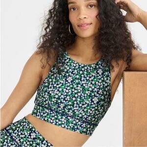 J. Crew Active Liberty London Sports Bra Karen's Choice Fabric Floral SMALL